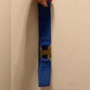 Tory Burch blue suede waist belt - size xs